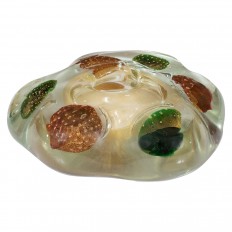 Organic form Murano glass bowl
